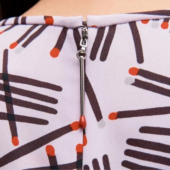 KATE SPADE Frozen Lilac Matches Dress - NJMUA391 - Sz 0 - Picture 3 of 15